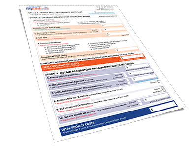 SEQ Building Design Total Project Costs Sheet