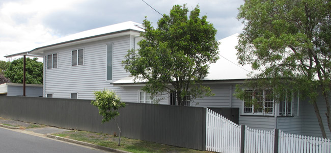 brisbane-house-double-extension Double story rear house extension in Brisbane