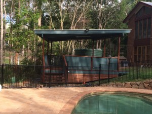 poolside deck addition