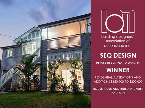 Bardon residence, BDAQ award-winning residential design by SEQ Building Design