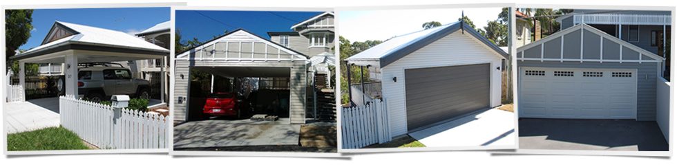 Brisbane carport and garage addition plans - completed projects